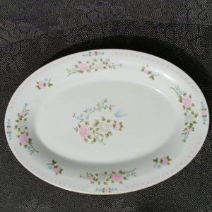 Oval Serving Platter Crown Ming Jian 14"